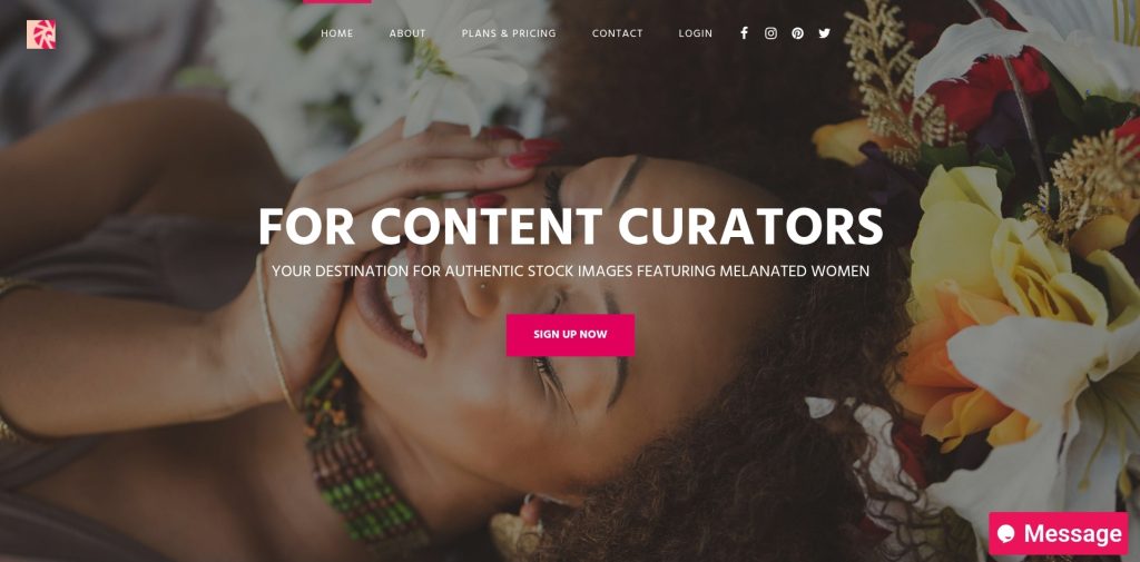 CreateHERStock website